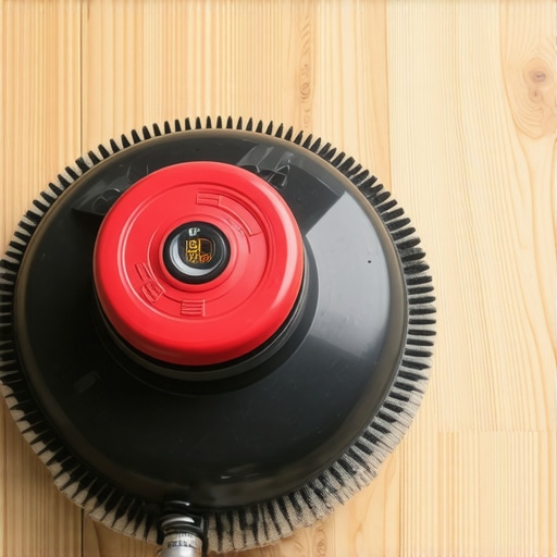 Floor buffer and moisture meter for flooring maintenance