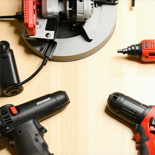 A collection of high-quality tools used in flooring and finishing projects, emphasizing precision and durability.