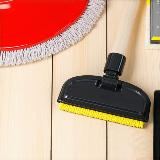 Essential Tools for Flooring and Shower Maintenance Collection of high-quality flooring and shower maintenance tools arranged on a workbench.