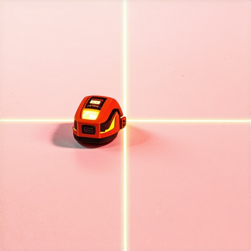 Laser Level for Accurate Flooring Lines Laser level projecting lines for flooring installation