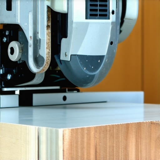 Carpenter adjusting a miter saw bevel to create a perfect inside corner cut for baseboards.