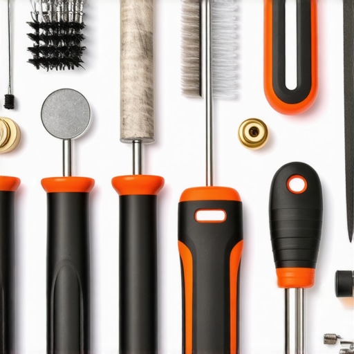 Professional Tools for Long-Term Flooring and Shower Maintenance Collection of tools including a moisture meter, waterproofing brush, and infrared thermometer used for home flooring and shower upkeep.