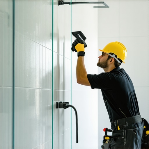 The Secret to Tiling a Shower Ceiling Without Gravity Wrecking It