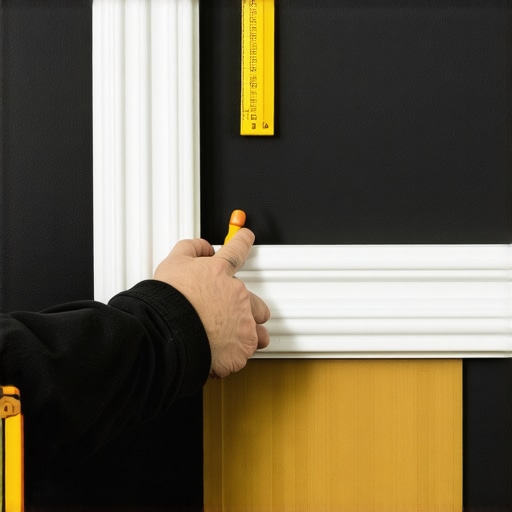 Using a contour gauge to match wavy wall contours Person measuring wall profile with contour gauge for precise baseboard scribing.