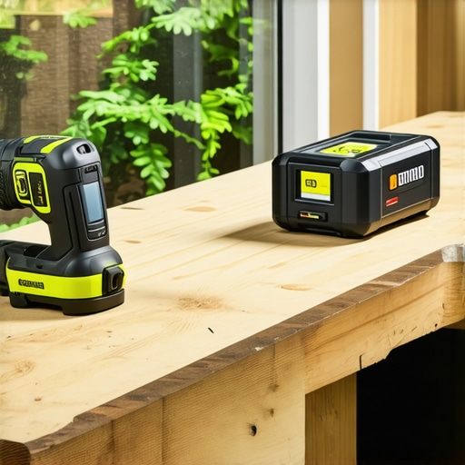 Essential Tools for Home Maintenance Cordless multi-tool and laser level used in home renovations