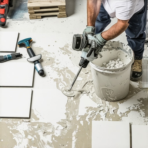 How to Mix Thinset for Large Format Tiles Without Heavy Slumping