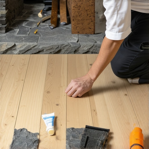How to Scribe Vinyl Planks to a Stone Hearth Without Gaps