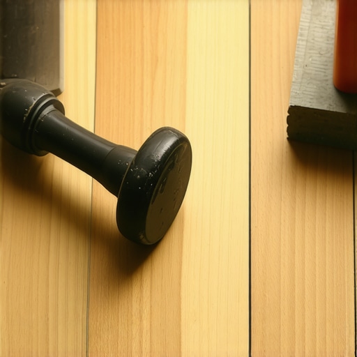 Proper Vinyl Plank Tapping Technique Installing vinyl planks with controlled tapping and tapping block to ensure snug fit.