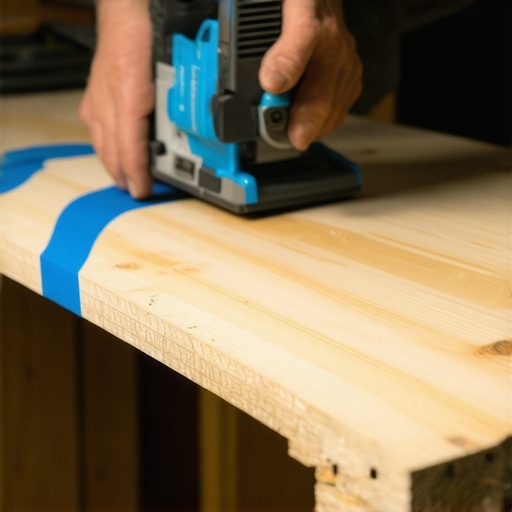 The Blue-Tape Hack for Splinter-Free Laminate Cuts