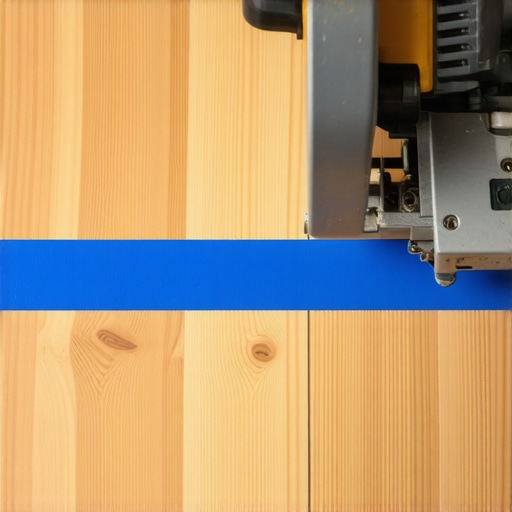 The Blue Tape Secret for Splinter-Free Laminate Plank Cuts