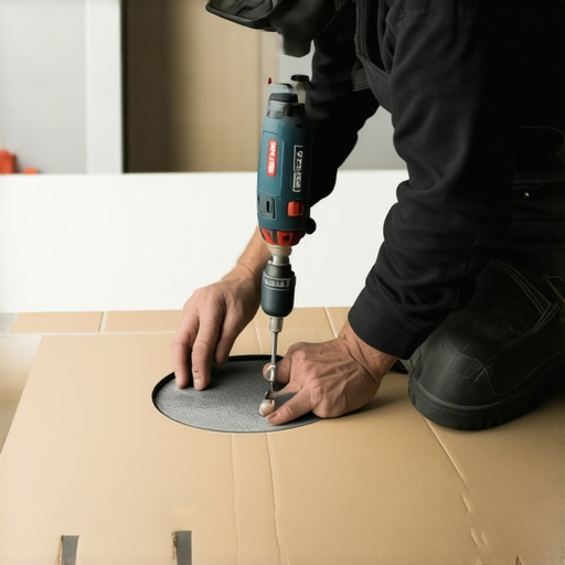 The Cardboard Hack for Cutting Perfectly Round Holes in Porcelain Tile