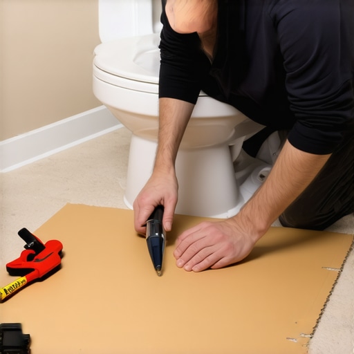 The Cardboard Template Trick for Flawless Vinyl Cuts Around Toilets