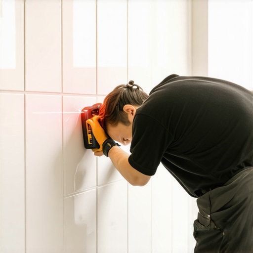 The Laser-Level Secret for Perfectly Straight Shower Wall Tiles