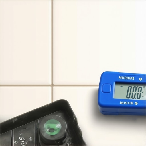 Essential Tools for Home Maintenance A digital level and moisture meter used for ensuring proper slope and moisture levels in flooring and showers.
