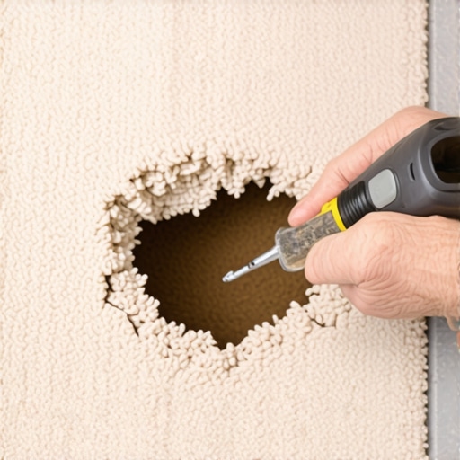 How to Fix a Burn Hole in Your Carpet Using a Cookie-Cutter Tool