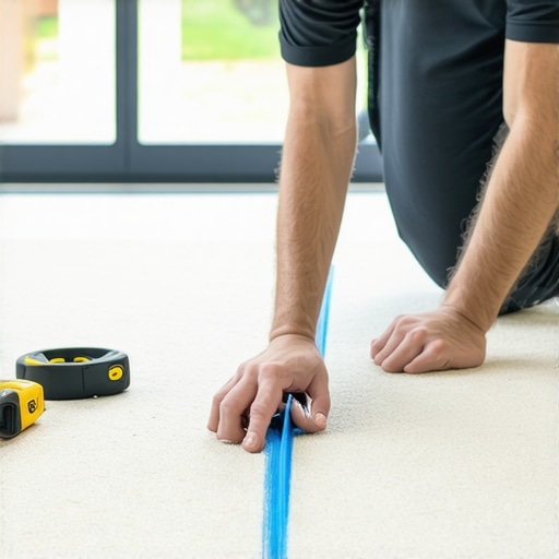 The Chalk Line Trick for Perfectly Straight Carpet Rows