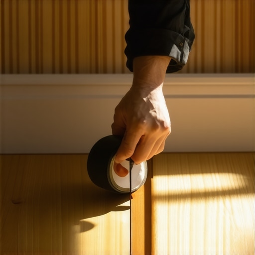 The Painters Tape Trick for Splinter-Free Baseboard Cuts