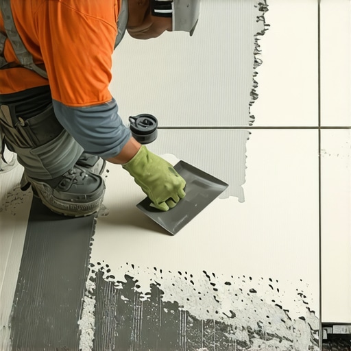 Achieving 100% Mortar Coverage for Shower Tiles Professional installer applying mortar to a shower floor to prevent water voids