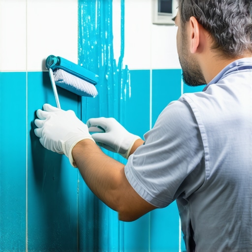Applying Liquid Waterproofing Membrane to Shower Walls Professional installer applying a liquid waterproofing membrane to a shower wall for moisture protection.