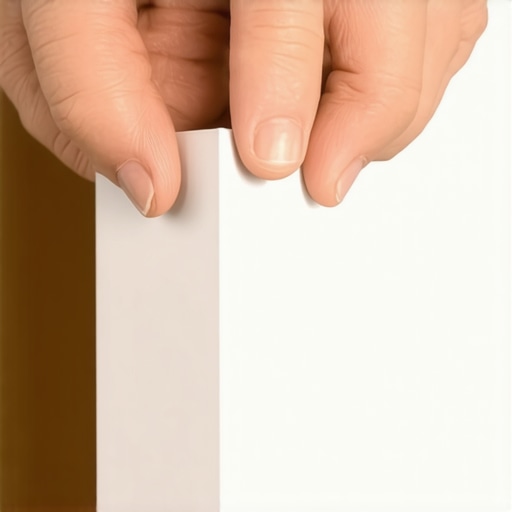 Assembling a baseboard return A detailed shot of a carpenter gluing a small wood return to the end of a baseboard to hide the raw edge.