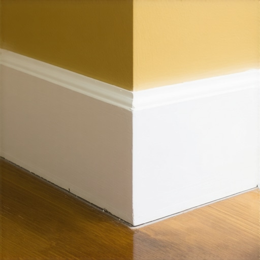 Correct Baseboard Expansion Gap and Nailing Close up of baseboard installation showing proper nail placement and expansion gap