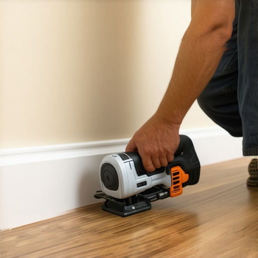 Fixing Laminate Floor Crowning by Trimming Edges Trimming laminate flooring edge for expansion gap near a wall