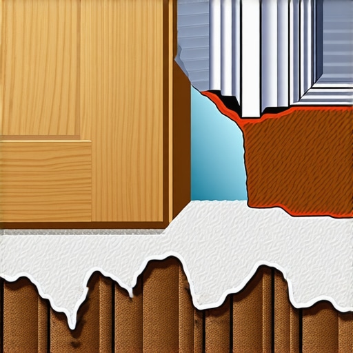 How moisture travels through baseboards Diagram of moisture wicking behind a baseboard causing paint failure.