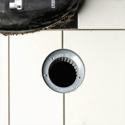 How to cut a perfect circle in a floor tile for a toilet drain
