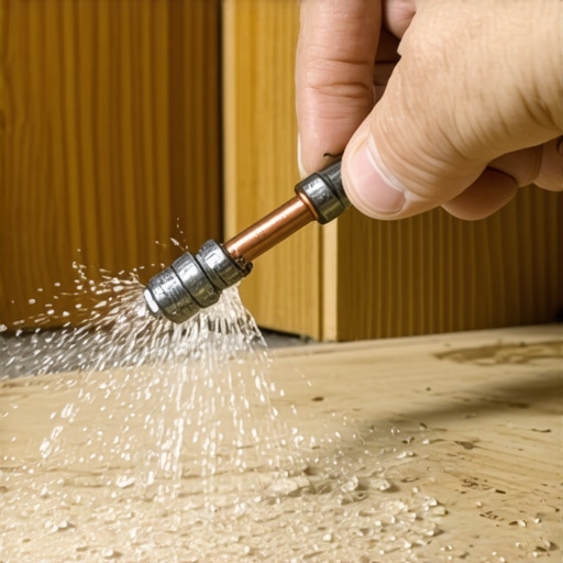 How to fix a baseboard nail that hit a water pipe (immediately)