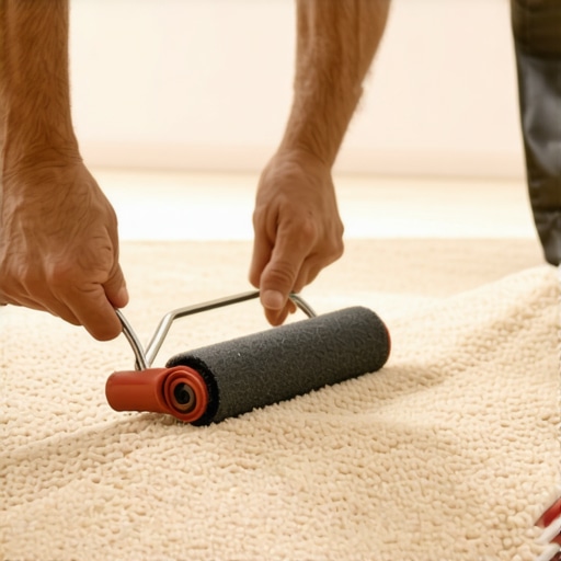 How to hide a carpet seam in the middle of a room