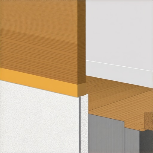 Technical diagram of laminate flooring showing the relationship between planks, underlayment, and the expansion gap.