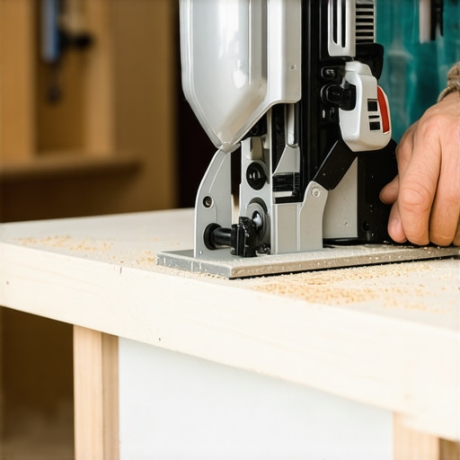 Professional carpenter cutting a back bevel on baseboard trim for a seamless corner fit.