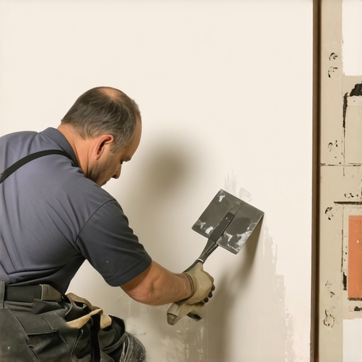 Professional Back-Buttering for Large Format Tiles A contractor applying thinset to a large format tile for a seamless shower installation.