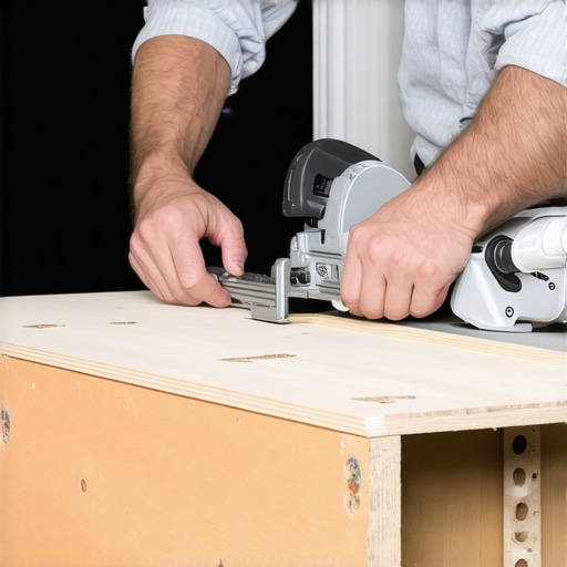 Professional Back-Cutting for Perfect Baseboard Miters Carpenter back-cutting a baseboard miter for a seamless corner fit.