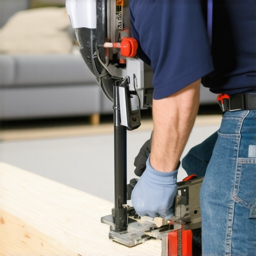 Close-up of baseboard installation showing proper miter cuts and floor gaps.