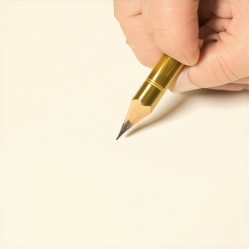 Close up of a scribe tool tracing a baseboard against an uneven wall.