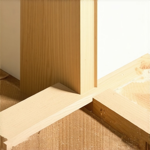 A detailed view of a craftsman using a coping saw for baseboard installation.