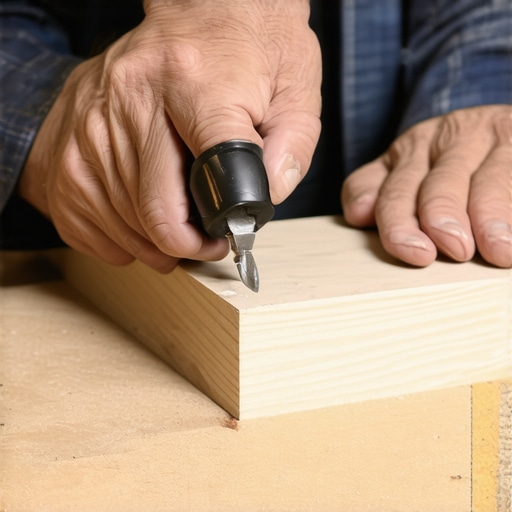 Close-up of a carpenter coping a baseboard joint for a professional finish.