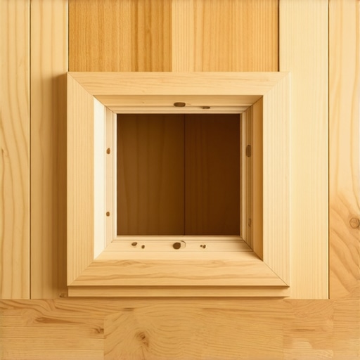 A flush-mount wood vent frame being integrated into a new oak hardwood floor installation.