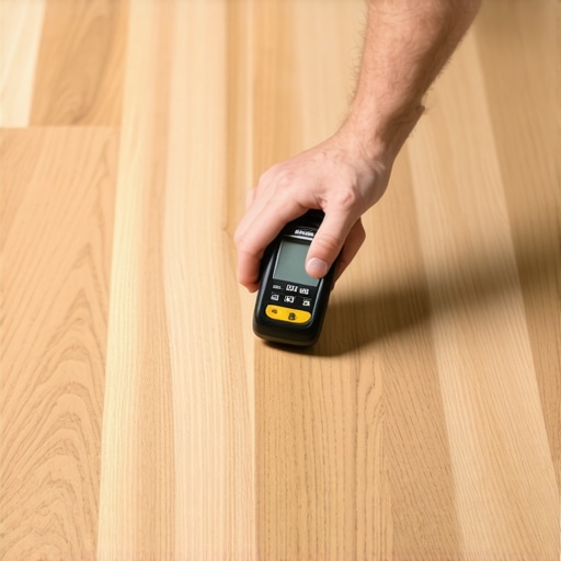 Checking wood moisture content for flooring installation