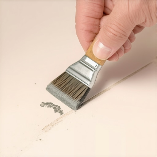 Restoring grout color with a colorant pen Applying grout colorant to fix patchy shower tile joints