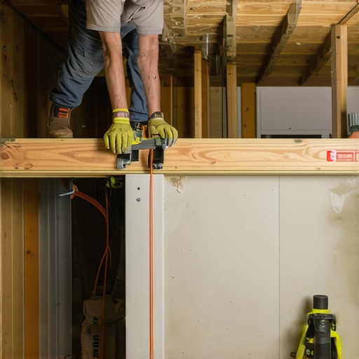 Sistering Floor Joists for Structural Stability Contractor sistering floor joists with glue and clamps to fix a bouncy floor.