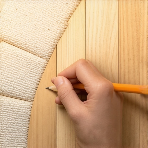 The 'Pencil-Roll' trick for measuring carpet on spiral stairs