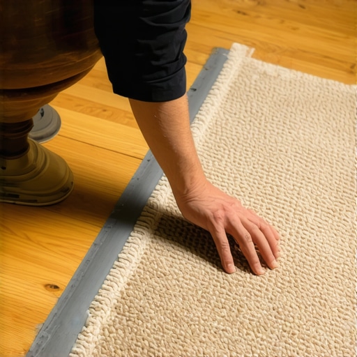 The 'Stay-Put' glue strategy for carpet on stairs