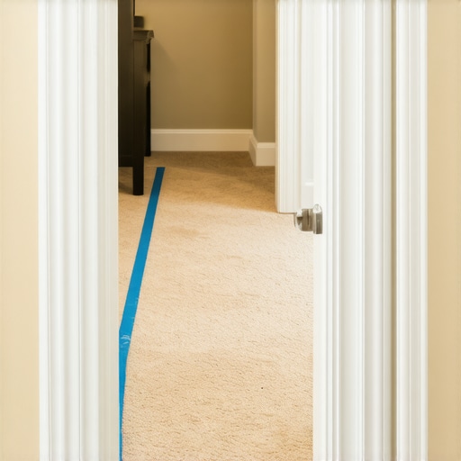 The 'Tape-and-Seal' strategy for protecting carpet during a bathroom remodel