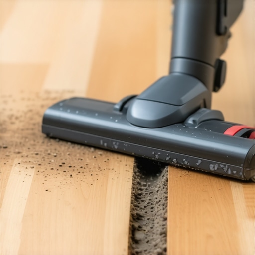 The 'Vacuum-Seal' trick for cleaning dust out of floor grooves