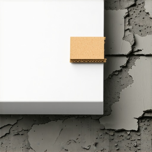 The cardboard trick for leveling a wobbly shower base before the mortar sets
