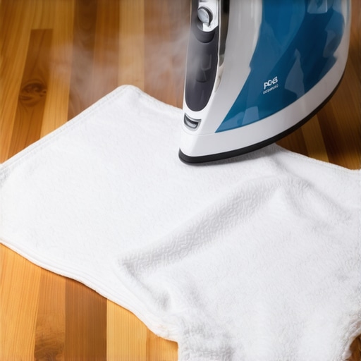 The iron-and-towel trick for dented hardwood planks
