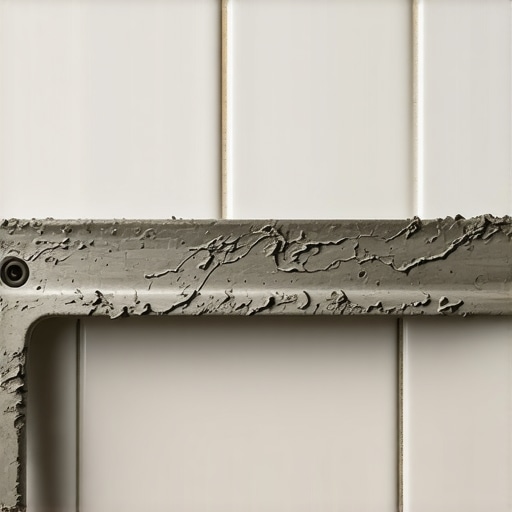 The proper way to spread thinset with a notched trowel Horizontal thinset ridges created by a notched trowel on a kitchen wall