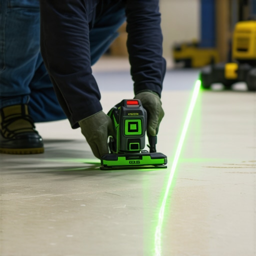 Professional laser level for flooring installation